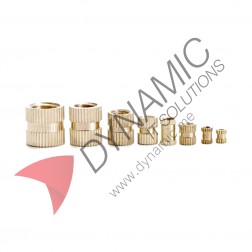 Brass Cylinder Threaded Round Insert Embedded Nuts