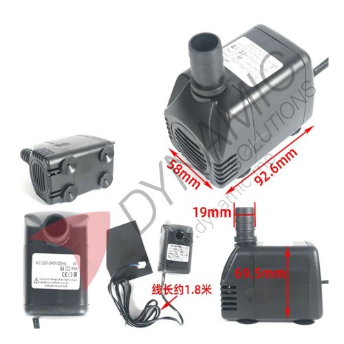 Water Submersible Pump 15W 800L/H