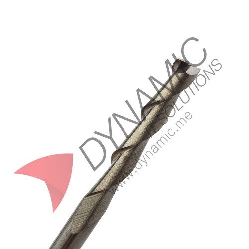 Spiral Flat Nose End Mills 2-Flute 3.175mm (10 Pcs)