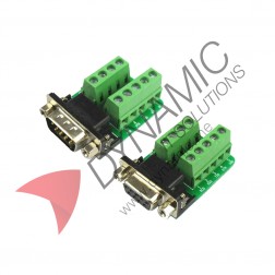 RS232 Serial To Terminal DB9 Connector Male Female