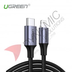 UGreen USB-C to Lightning Charging & Sync Cable 1M Black 60759