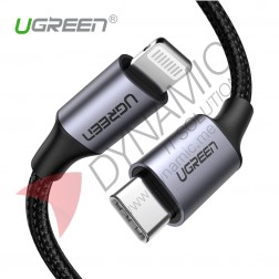 UGreen USB-C to Lightning Charging & Sync Cable 1M Black 60759