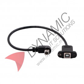 USB Type B Male to USB B Female Right Angle (0.5m)