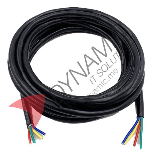 Imported 4 Core 0.33mm2 Shielded Cable Roll (100m)