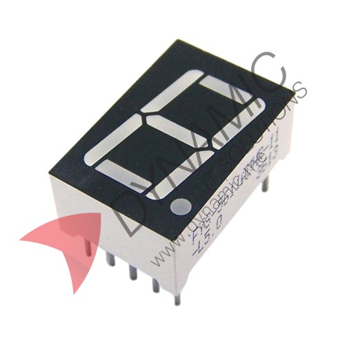 7 Segment 1 Digit 0.36" Red LED Common Anode (3161BS)