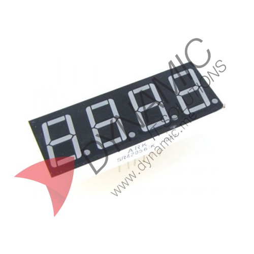 7 Segment 4 Digits 0.28" Red LED Common Anode (2481BS)