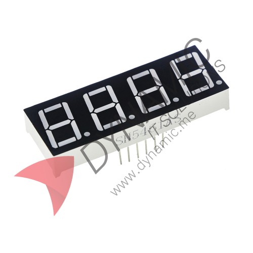 7 Segment 4 Digits 0.56" Red LED Common Cathode (5461AS)