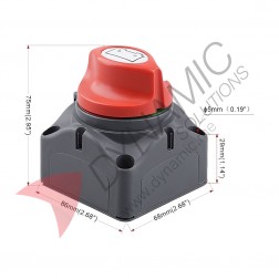 Battery Isolator Cut Off Switch (12-48V 300A)