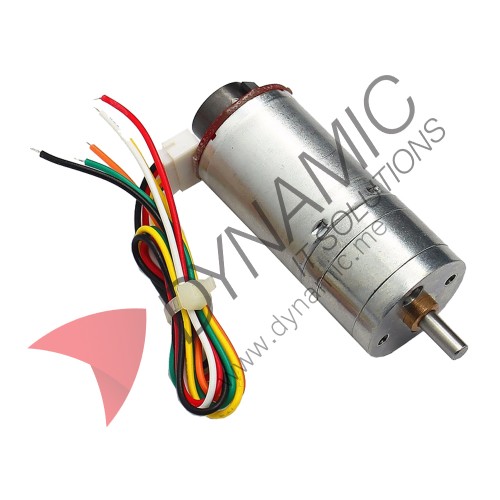 DC Motor with Gearbox and Encoder JGA25-370 6V