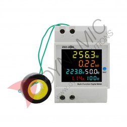 Din Rail Digital Voltmeter Ammeter Multi-functional Meter D52-2066