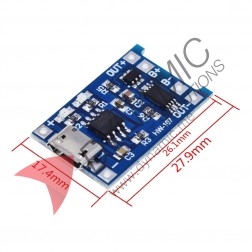 TP4056 Micro USB 5V 1A Lithium Battery Charging Module