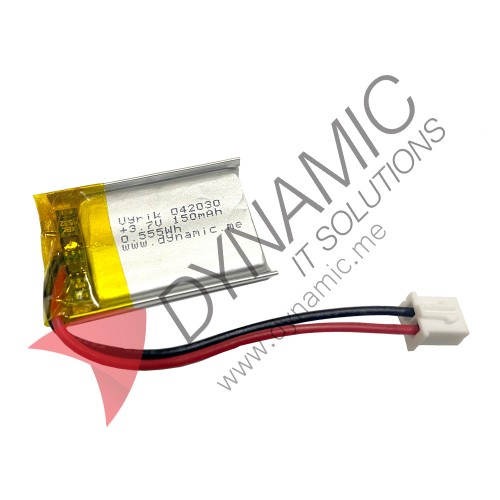 Lithium Polymer Rechargeable Battery 3.7V 042030 150 mAh (with PCM)