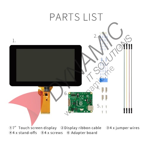 Official 7 Inch Touch Screen for Raspberry