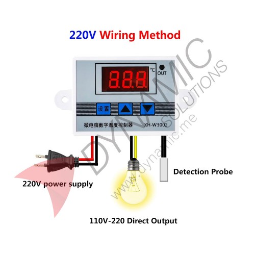 Digital Temperature Controller Switch HW-W3002 (12V)