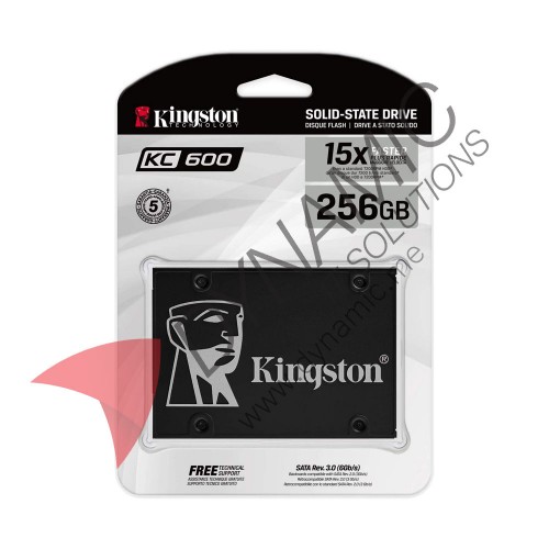 Kingston 256GB SATA 3 2.5" SSD - SKC600/256G