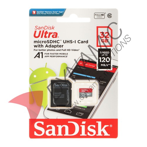 SanDisk Micro SD Card with Adapter - 32GB (Class 10)
