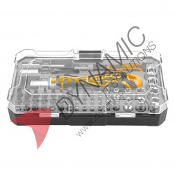 Ingco Multifuncational Rubber Handle Screwdriver Set 55 Pcs 0558