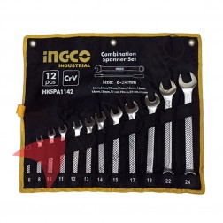 Ingco Combination Spanner Set 12 Pcs (6-24 mm)