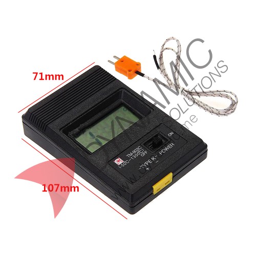 K Type Thermometer + Thermocouple Probe TM-902C (Battery Incl.)