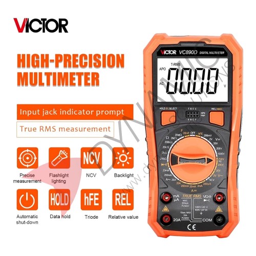 Victor VC890D Digital Multimeter True RMS